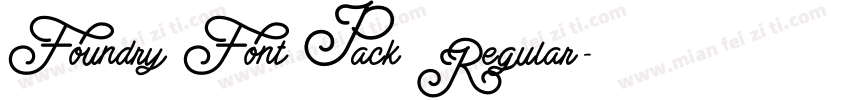 Foundry Font Pack Regular字体转换